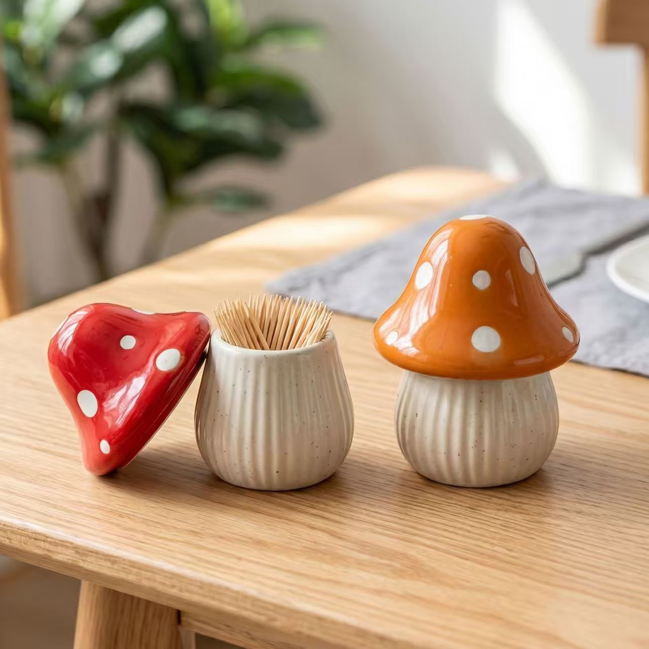 Kitchen Gadgets Organizer - Potes de Cerâmica em Formato de