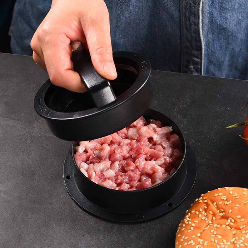 Kitchen Helper Gadgets - Prensa redonda para hambúrguer, prensa para