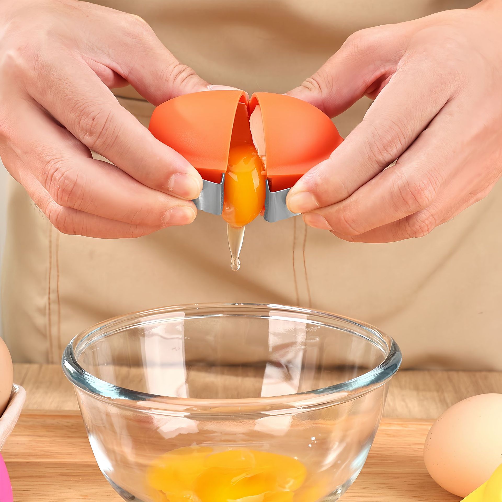 Egg Separator Tool - Abridor de Casca de Ovo Fácil
