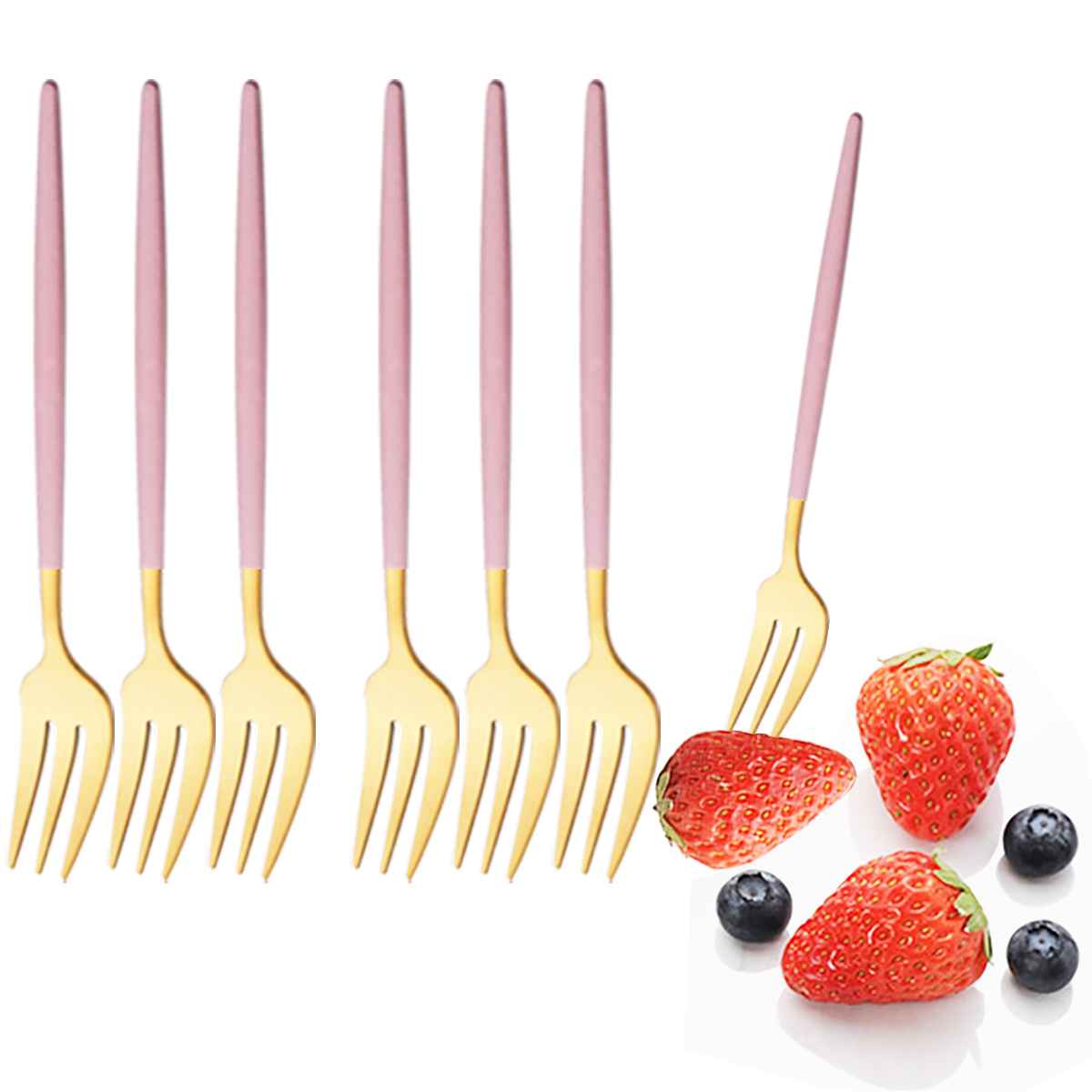 Kitchen Gadgets Gold - Conjunto de louça de ouro rosa,