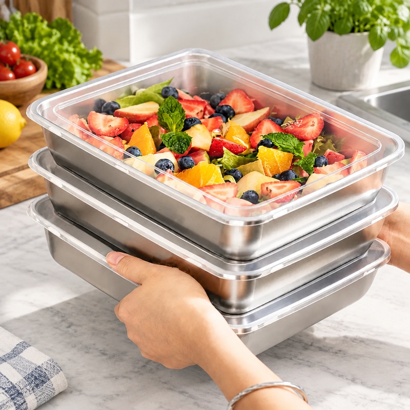 Kitchen Gadgets Organizer - Conjunto de 3 recipientes de armazenamento