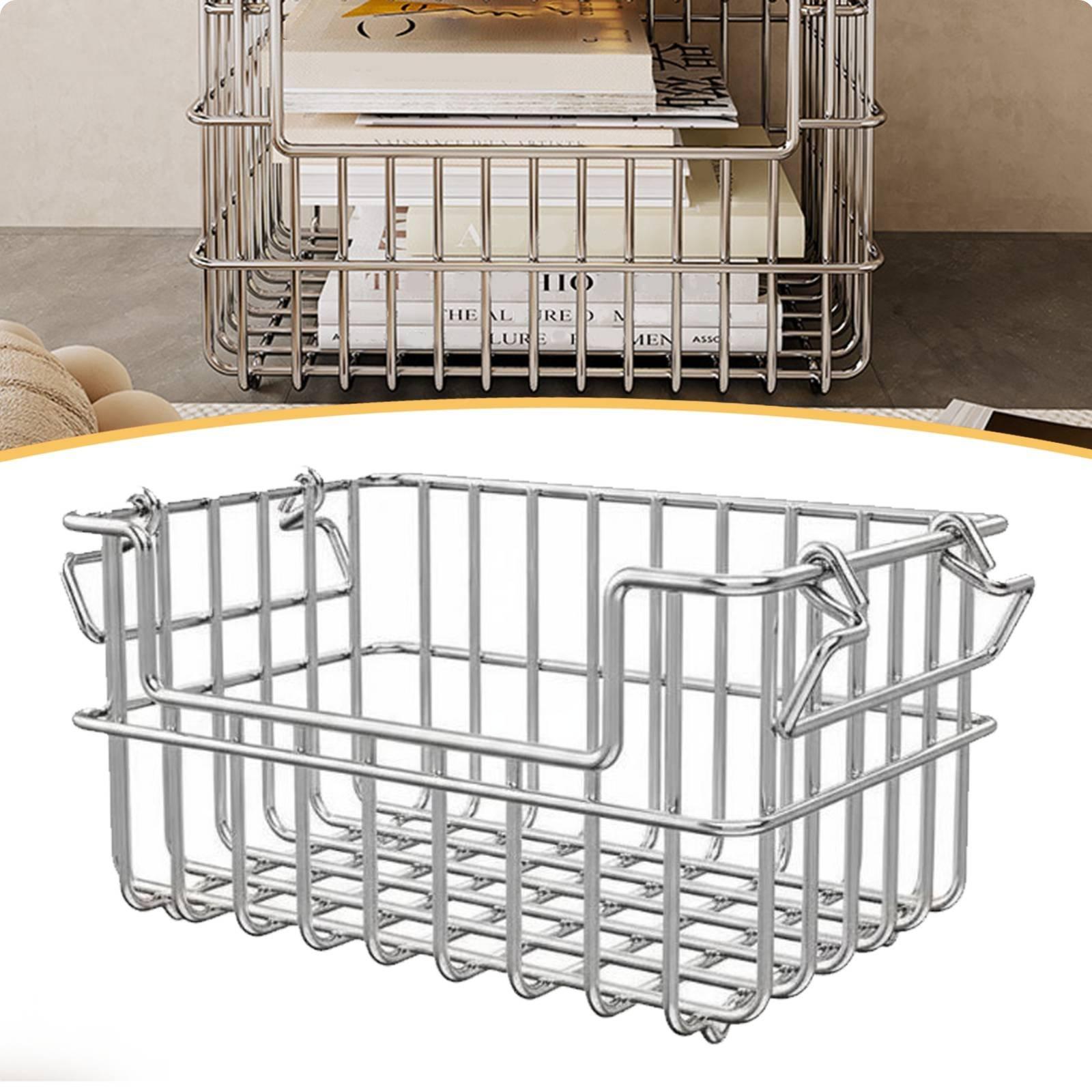 Kitchen Gadgets Organizer - Cesto Organizador de Aço Inoxidável de