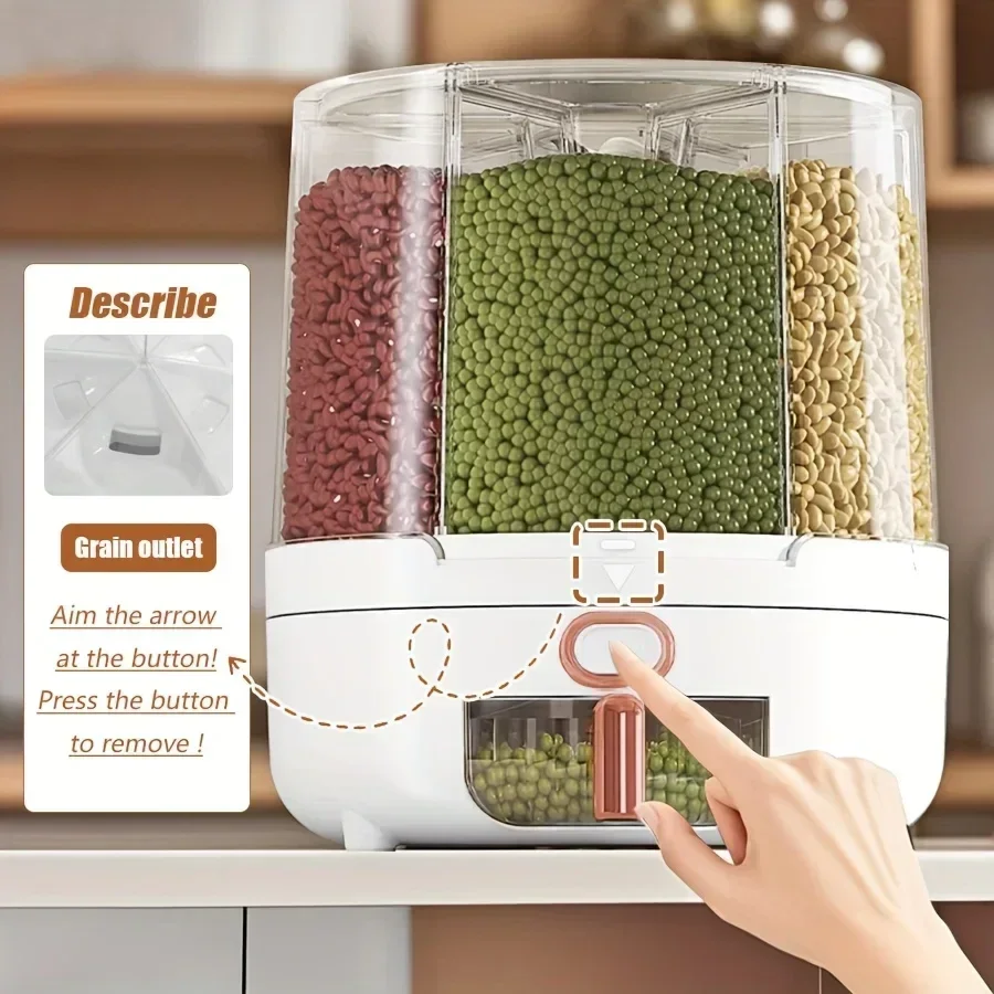 6 compartimentos 360 °   Recip - Kitchen Gadgets Organizer avaliação e preço