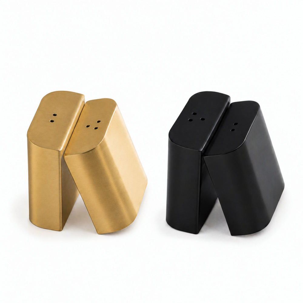 Saleiro e pimenteiro de aço in - Kitchen Gadgets Gold avaliação e preço