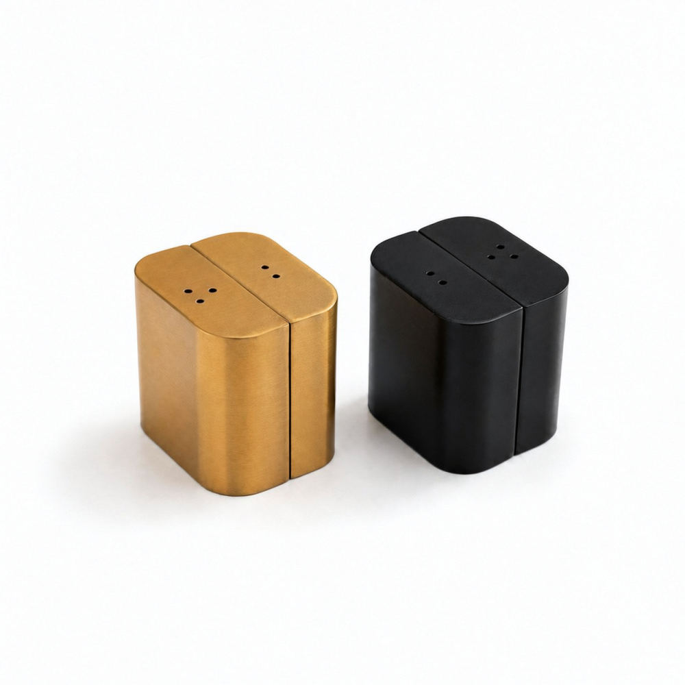 Saleiro e pimenteiro de aço in - Kitchen Gadgets Gold avaliação e preço