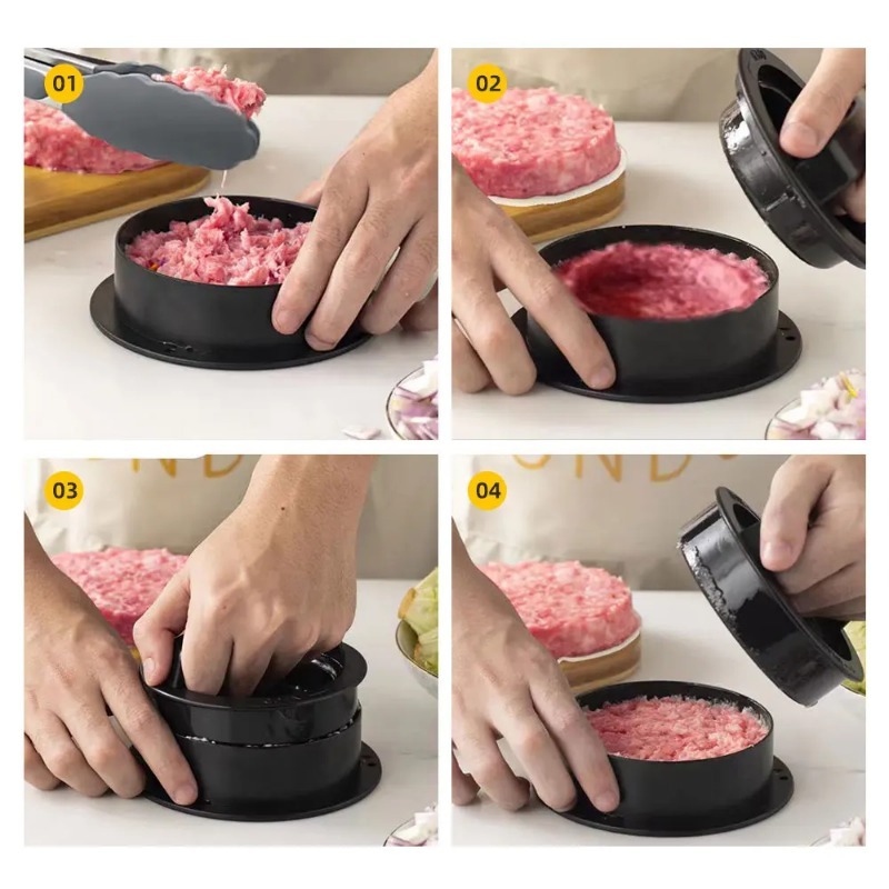 Prensa redonda para hambúrguer - Kitchen Helper Gadgets avaliação e preço